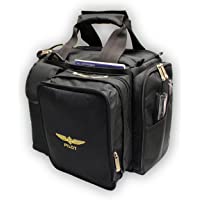 Design4Pilots Bolsa para pilotos &quot-Crosscountry&quot- para vuelos internacionales y vuelos diarios- color negro